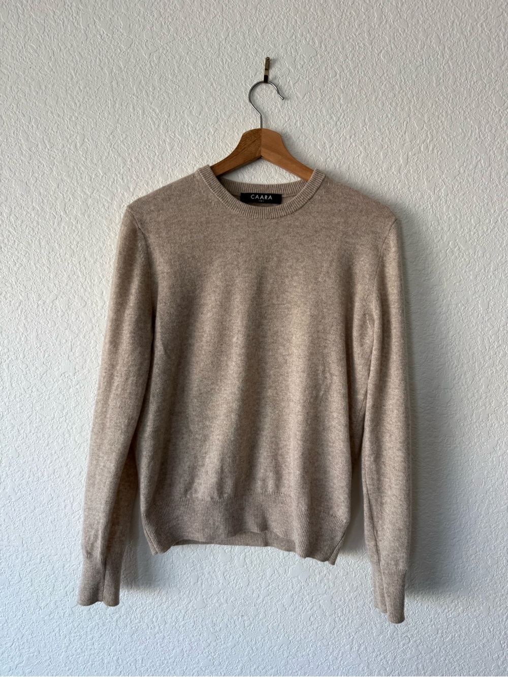Women’s Crewneck Sweater in Light Beige